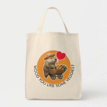 Cute Beaver Tote Bag
