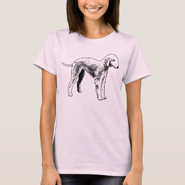 Cute Bedlington terrier Shirt (Front)