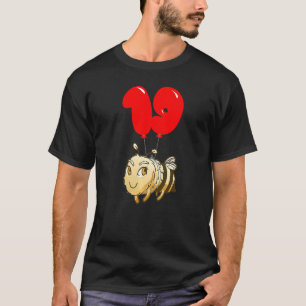 Cute Bee 19th Birthday Kids Balloon Party T-Shirt
