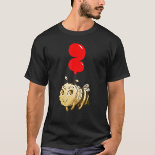 Cute Bee 2nd Birthday Kids Balloon Party T-Shirt