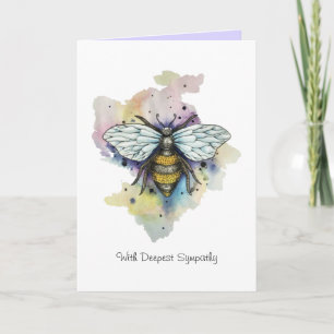 Cute Bee And Rainbow Wash Card