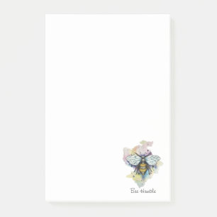 Cute Bee And Rainbow Wash Post-it Notes