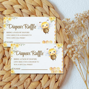 Cute Bee Baby shower Wild & Sweet Enclosure Card
