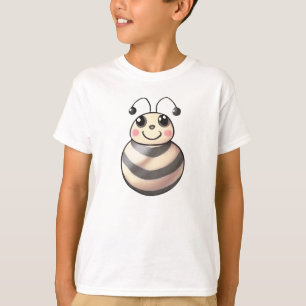 Cute Bee Cartoon, Smiling Bee Drawing, Bee T-Shirt