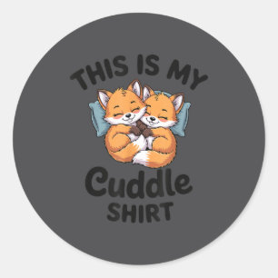 Cute Bee Couple Snuggle Cuddle  Classic Round Sticker