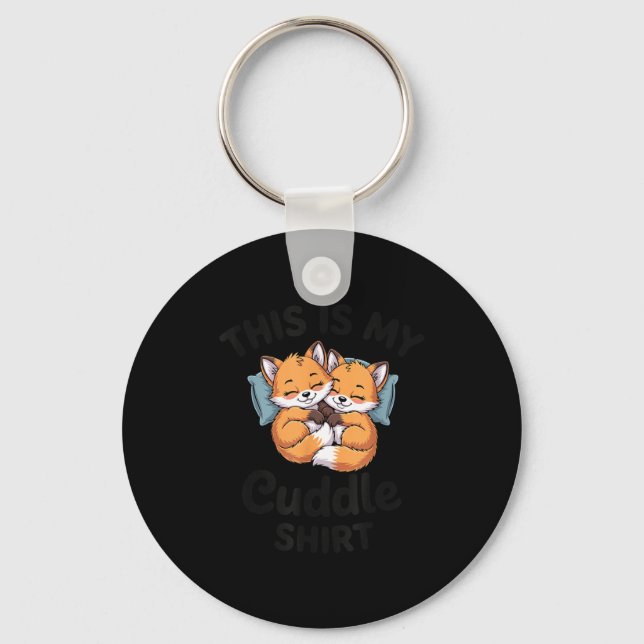 Cute Bee Couple Snuggle Cuddle  Key Ring (Front)