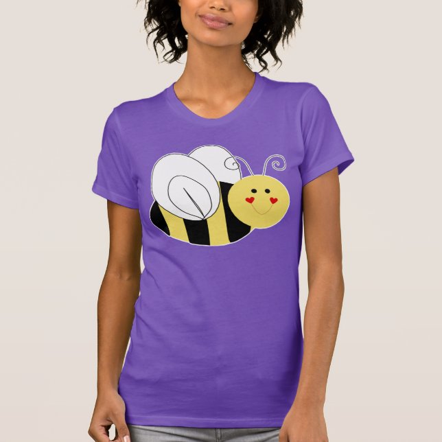 Cute Bee Graphic T-Shirt (Front)