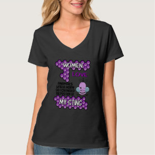 Cute Bee Idea for Beekeeper Women Beekeeping Gag T-Shirt