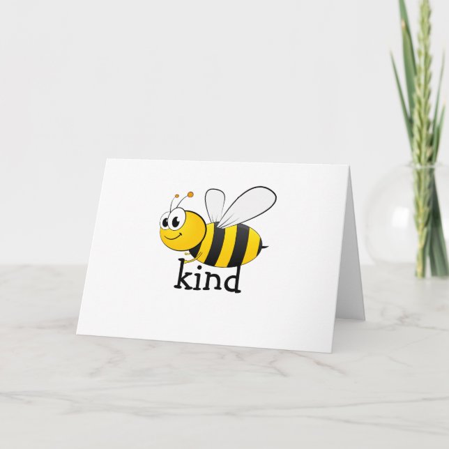 Cute Bee Kind  Card (Front)