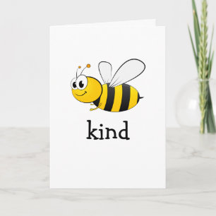 Cute Bee Kind Card