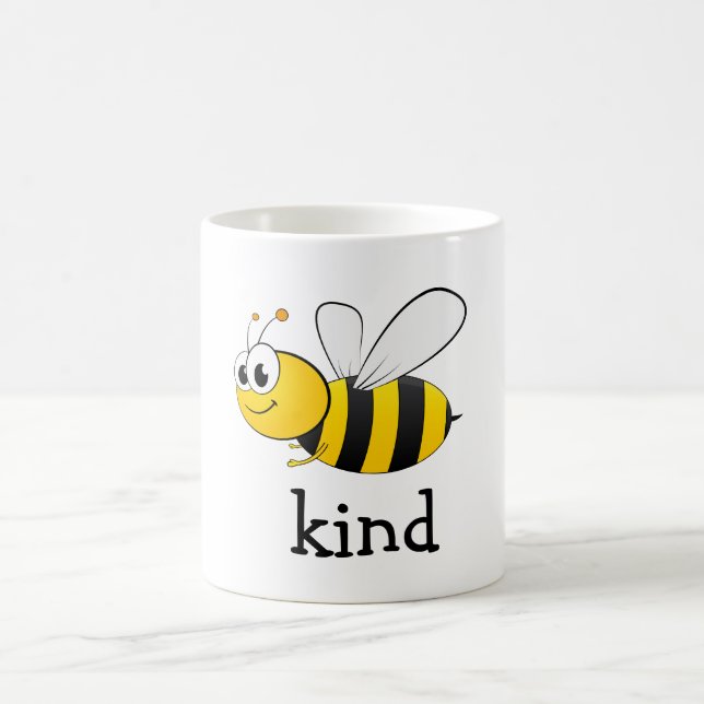 Cute Bee Kind  Coffee Mug (Center)