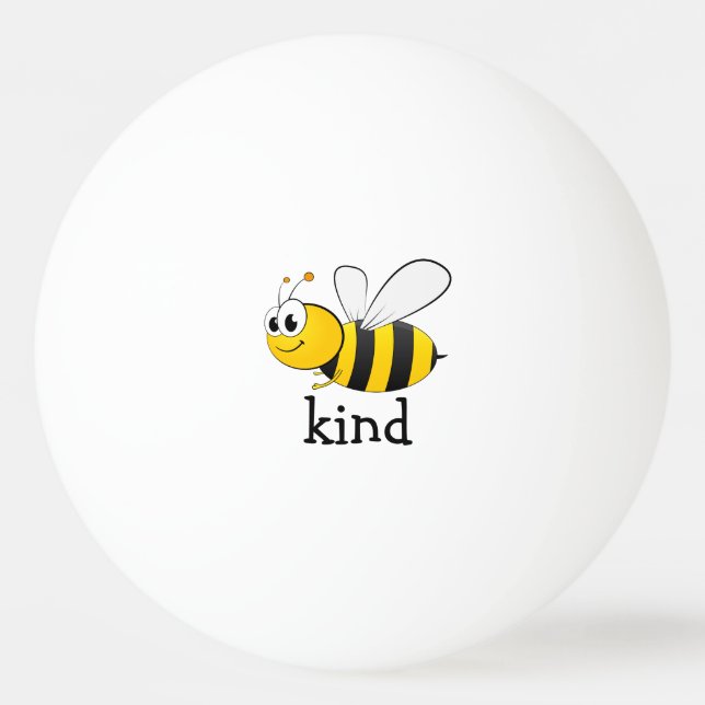 Cute Bee Kind  Ping Pong Ball (Front)