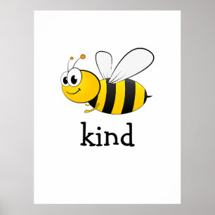 Cute Bee Kind  Poster