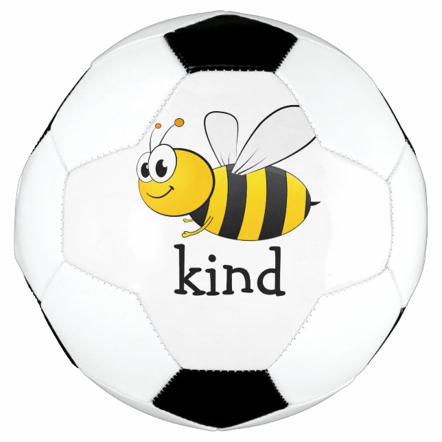 Cute Bee Kind  Soccer Ball (Front)
