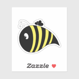 Cute Bee Laptop Sticker
