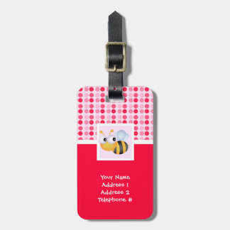 Cute Bee Luggage Tag