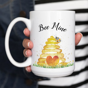 Cute Bee Mine Valentine's Day Coffee Mug
