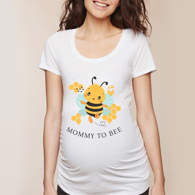Cute bee Mum to be pregnancy reveal baby shower T-Shirt (Cute bee Mommy to be pregnancy reveal baby shower T-Shirt)