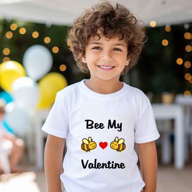 Cute Bee My Valentine Bumble Bees Light-Colour T-Shirt (Creator Uploaded)