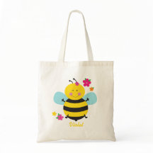 Cute Bee Personalised Budget Tote