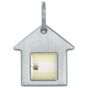 Cute Bee Pet ID Tag