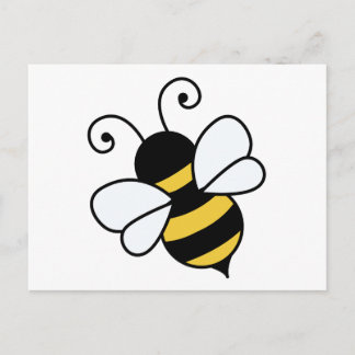 Cute bee postcard