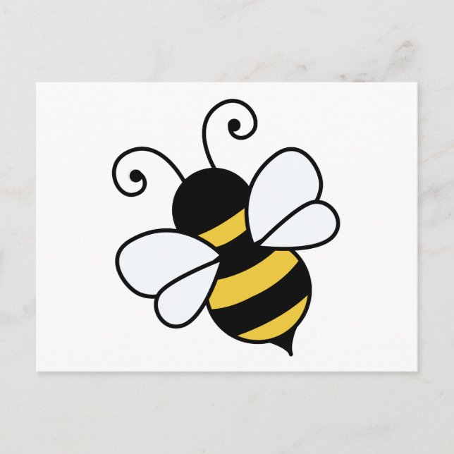 Cute bee postcard (Front)