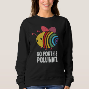 Cute Bee Rainbow Colours Save The Bees Beekeper Sweatshirt