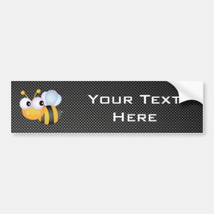 Cute Bee; Sleek Bumper Sticker