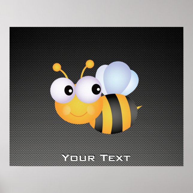 Cute Bee; Sleek Poster (Front)