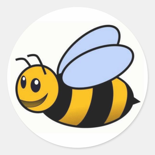 Cute Bee Sticker (Front)