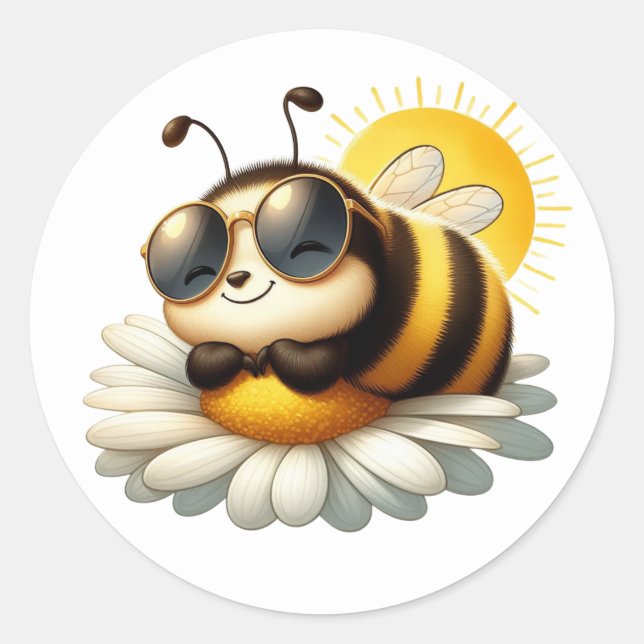 Cute Bee Stickers (Front)