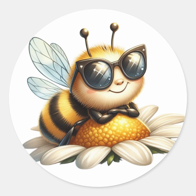 Cute Bee Stickers (Front)
