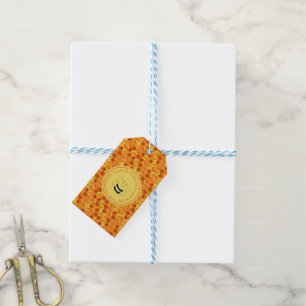 Cute Bee Themed Baby Shower Thank You Gift Tags