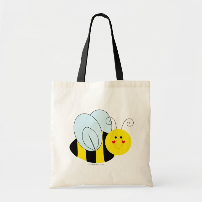 Cute Bee Tote Bag (Front)