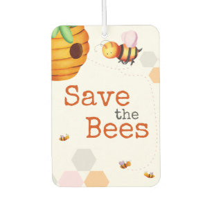 Cute Beehive Bee Car Air Freshener