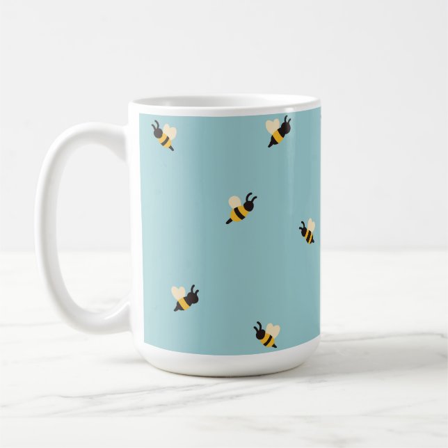  cute bees coffee mug (Left)