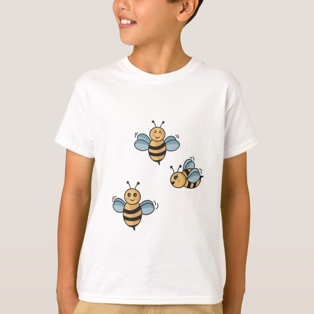 Cute Bees T-Shirt (Front)
