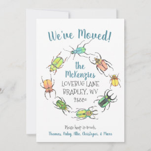 Cute Beetles New Address Announcement
