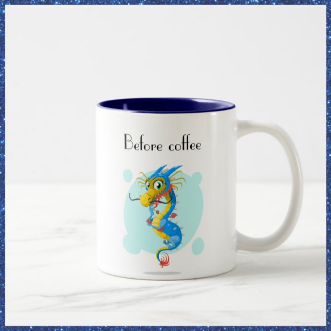 Cute Before and After Coffee Mug Dragon and Fairy (Creator Uploaded)