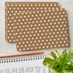 Cute Beige Polka Dot Envelope