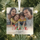 Cute BELIEVE Christmas Spirit Typography 2 Photo O