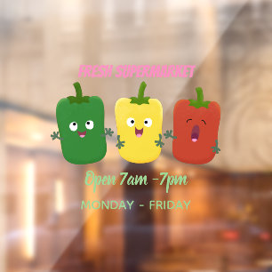 Cute bell pepper capsicum trio singing cartoon