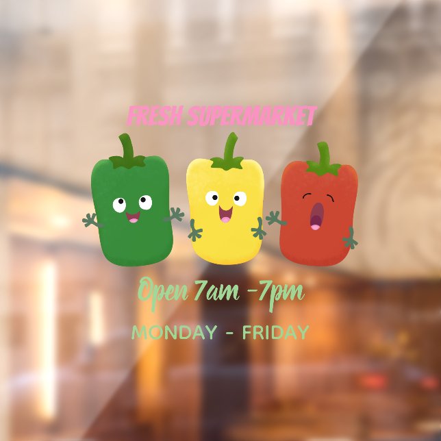Cute bell pepper capsicum trio singing cartoon (Sheet 2)