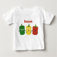 Cute bell pepper capsicum trio singing cartoon