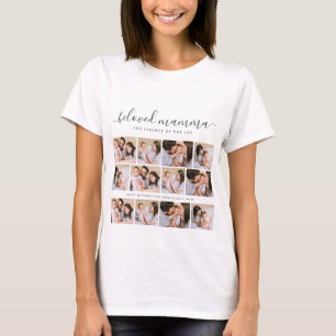 Cute Beloved Mamma Mum Mothers Day Photo Collage T-Shirt