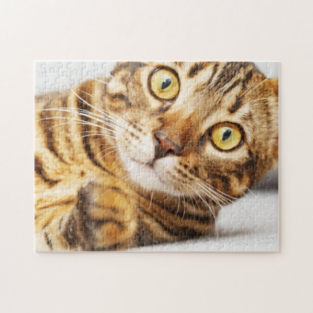 Cute Bengal Cat Jigsaw Puzzle (Horizontal)