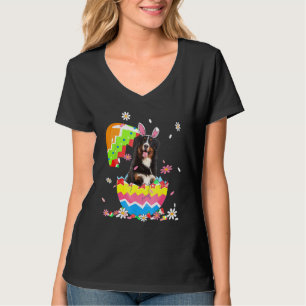 Cute Bernese Mountain Egg  Easter Day Dog Dad Dog  T-Shirt