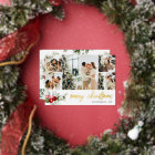 Cute Berry Christmas Script Photo Collage