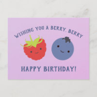 Cute Berry Happy Birthday Kawaii Berries